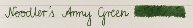 Noodler's Army Green Rhodia