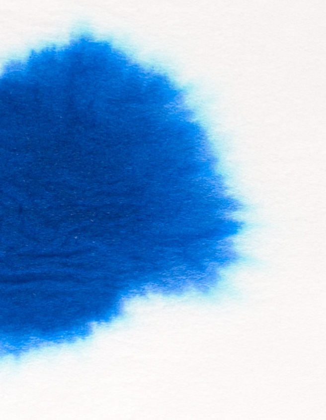 Diamine Presidential Blue chromatografia2